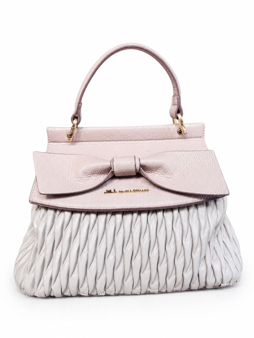 Jill Stuart Bow Pleated Satchel / Top Handle Bag - Picture 12 of 12